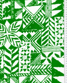 Polynesian fabric MAOHIS Green - Tissushop